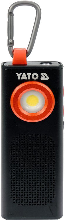 Фенерче YATO, 5W COB LED + 0.9W SMD LED, 500 lm, 3 в 1, USB