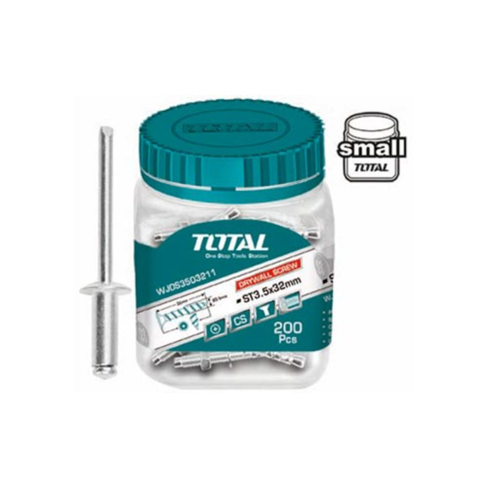 Поп-нит, DIN 7337A, Al/St, TOTAL, Ø 3,2 x 8, 300 бр
