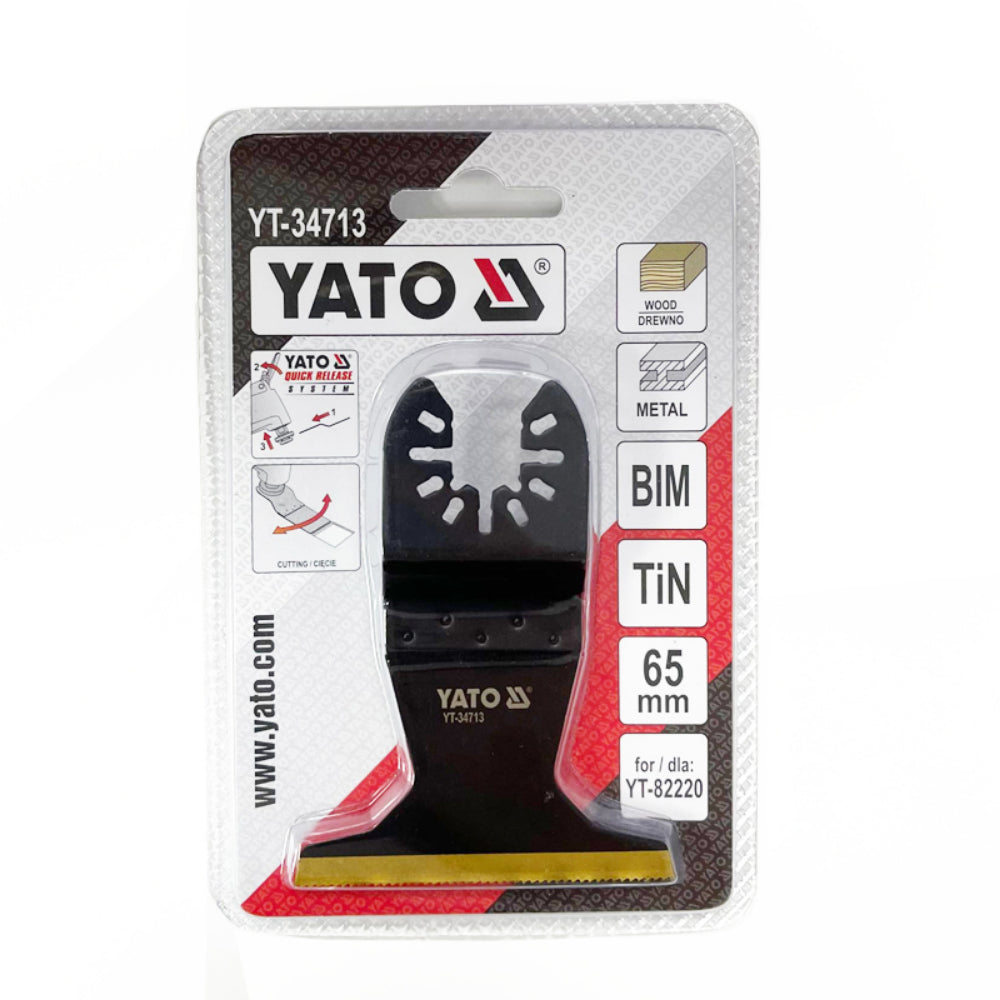 Резец за мулти осцилатор, YATO QUICK RELEASE, дърво / метал, 90 x 65 мм EURO YT 34713