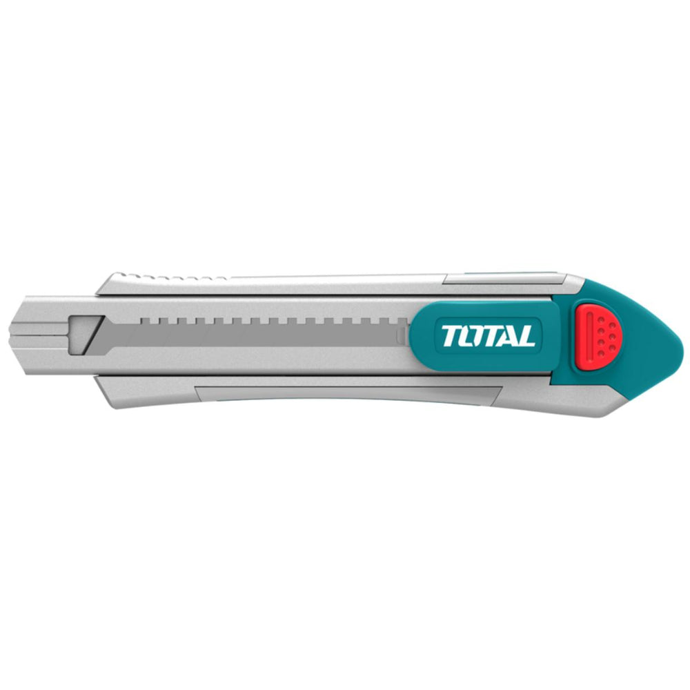 Макетен нож TOTAL Industrial, Al, SK 5, 18 мм, 6 остриета