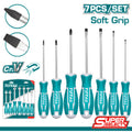 Комплект отвертки TOTAL, SL, PH, CrV, 7 части