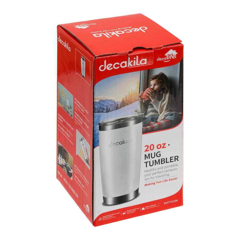 Термо чаша DECAKILA, бяла, 590 ml