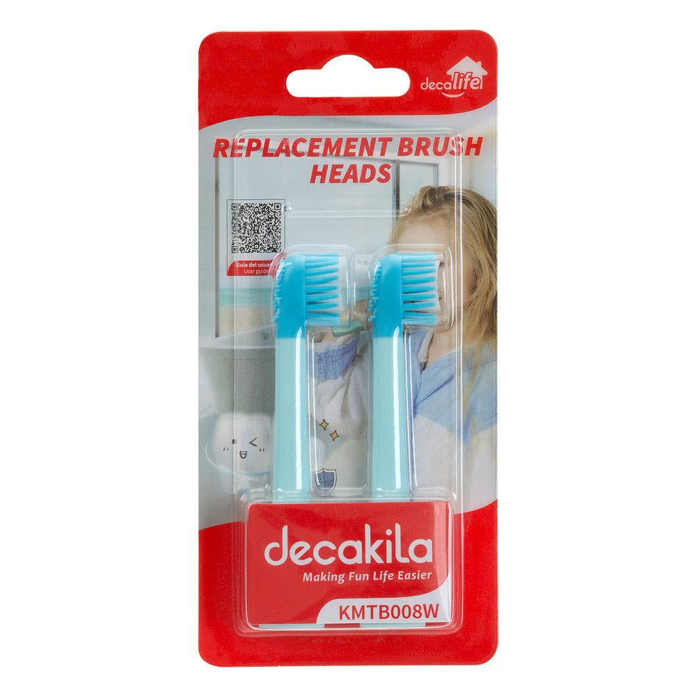 Резервни глави за детска четка за зъби DECAKILA KMTB001W, 2 бр