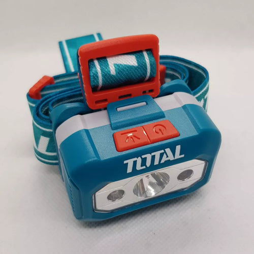 LED челник TOTAL Industrial, сензор, 200 lm, 3 x AAA, IPX4