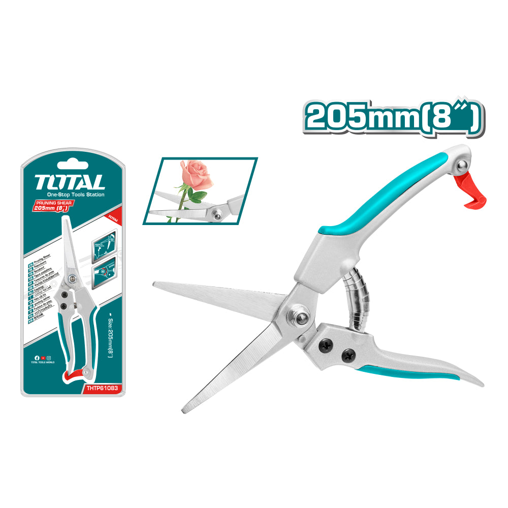 Градинска ножица TOTAL, Al, TPR, 205 мм TL THTP61083