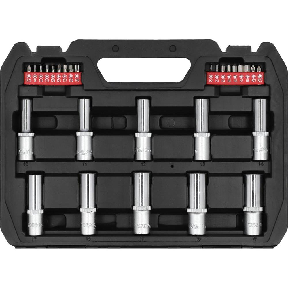 Комплект инструменти YATO, 1/2", 60 части