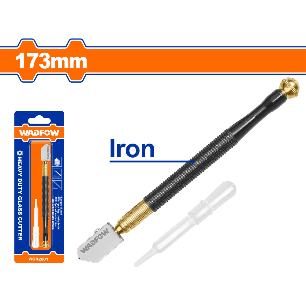 Резачка за стъкло с автоматично смазване WADFOW, Heavy duty, 173 мм