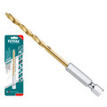 Свредло за метал, TOTAL, HEX 1/4", HSS-TiN, Ø 3 mm
