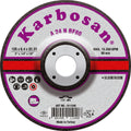 Диск за шлайфане на алуминй, изпъкнал, KARBOSAN A24N, Ø 125 x 6.4 x 22.23 mm