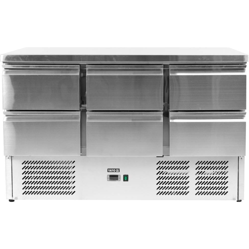 Хладилна маса YATO, 6 чекмеджета, 240 W, 368 L, -2 до +8 °C
