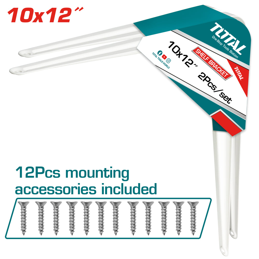 Конзола за рафт TOTAL, 25 x 30 см, 2 броя