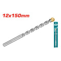 Свредло за бетон, цилиндрична опашка TOTAL Industrial, Ø 12 x 150 mm