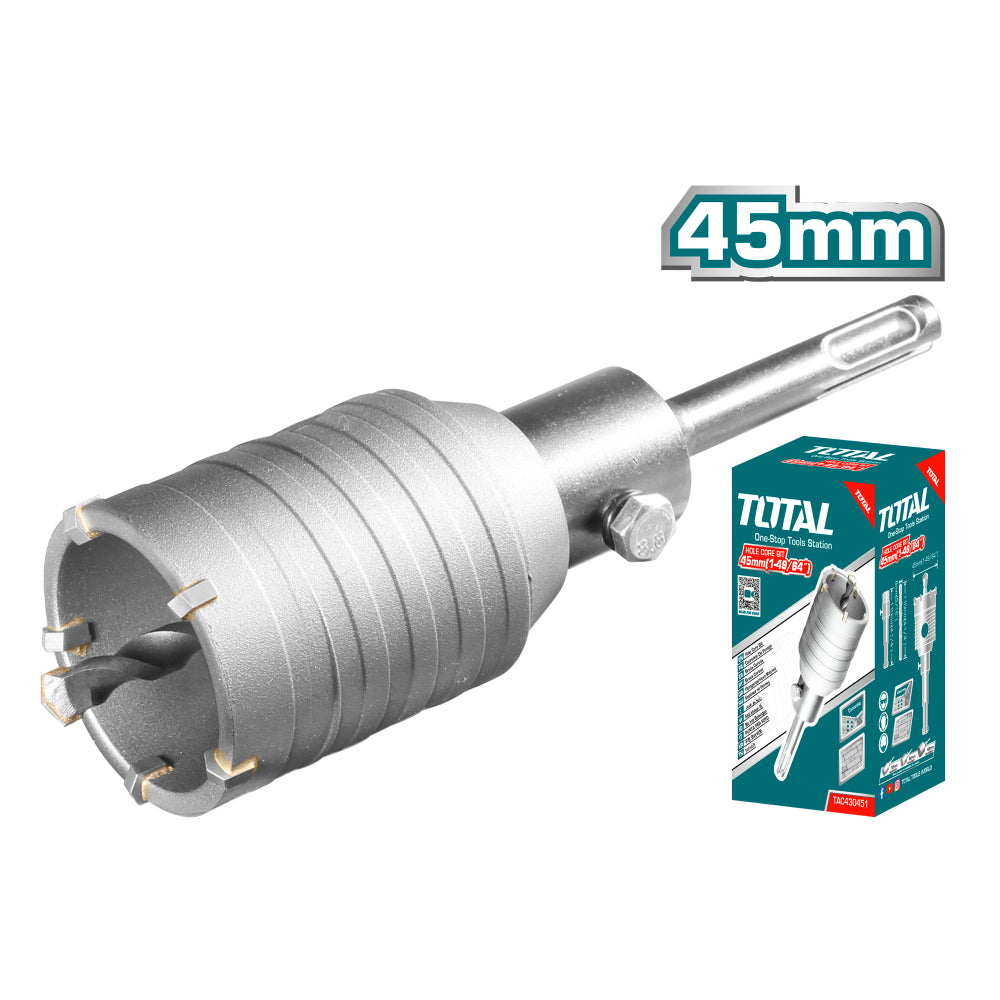 Боркорона с центрово свредло TOTAL, Ø 45 x 110 mm