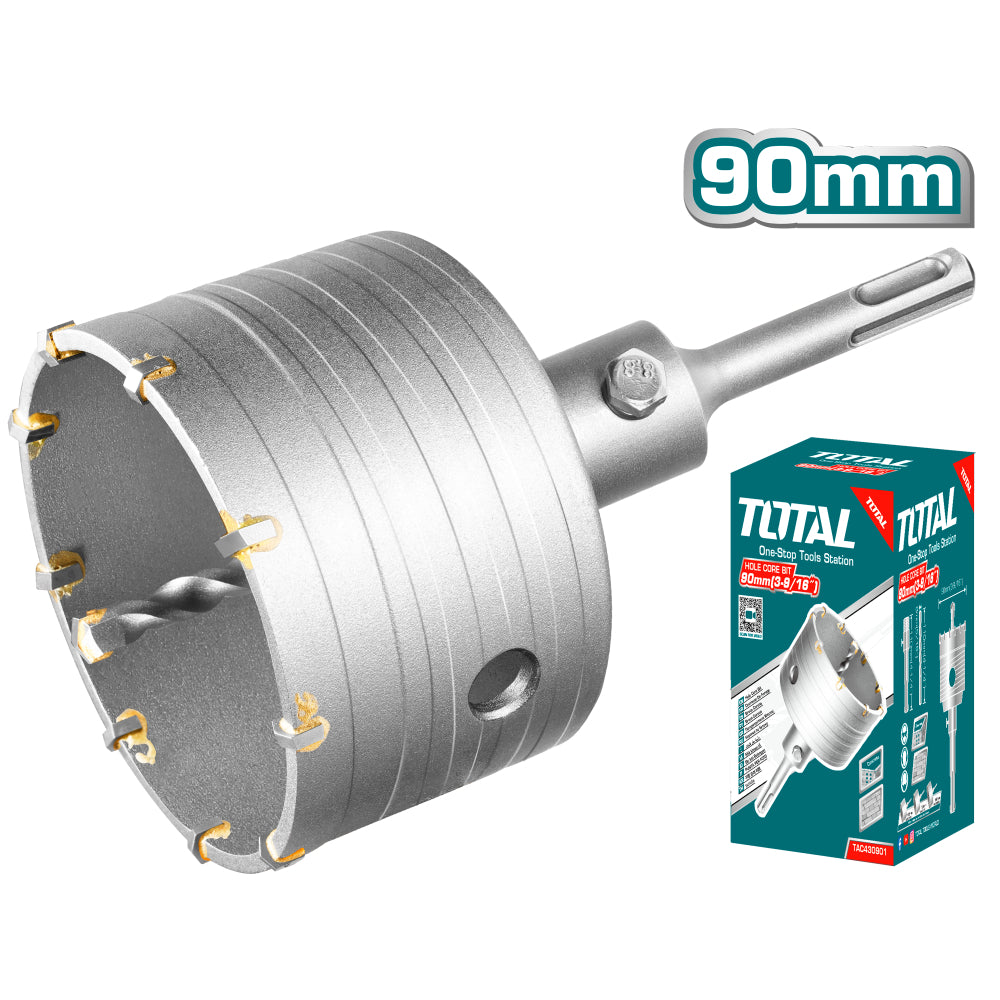 Боркорона с центрово свредло TOTAL, Ø 90 x 110 mm
