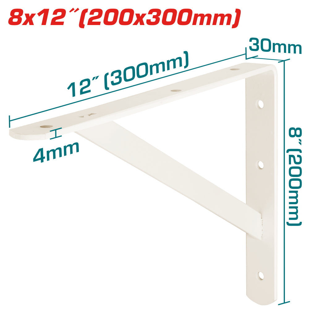 Конзола за рафт TOTAL Heavy-Duty, 20 x 30 cm