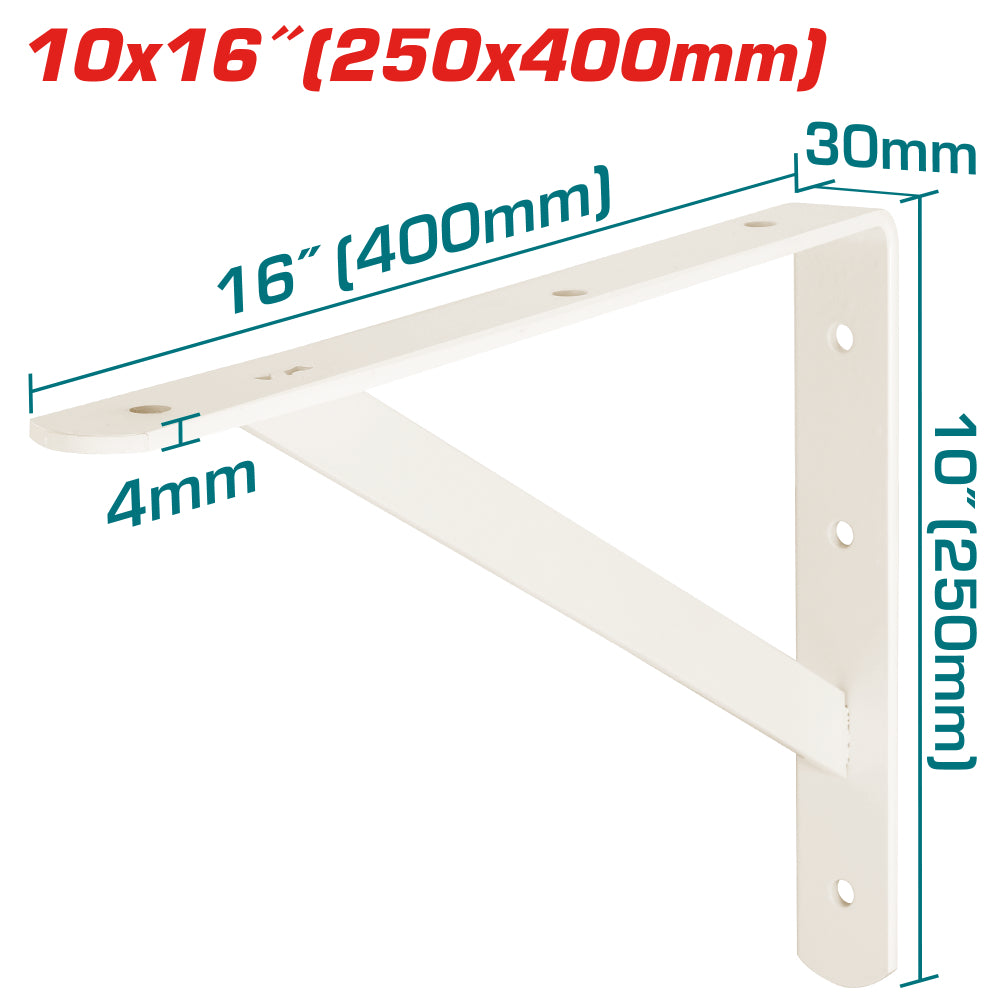 Конзола за рафт TOTAL Heavy-Duty, 25 x 40 cm