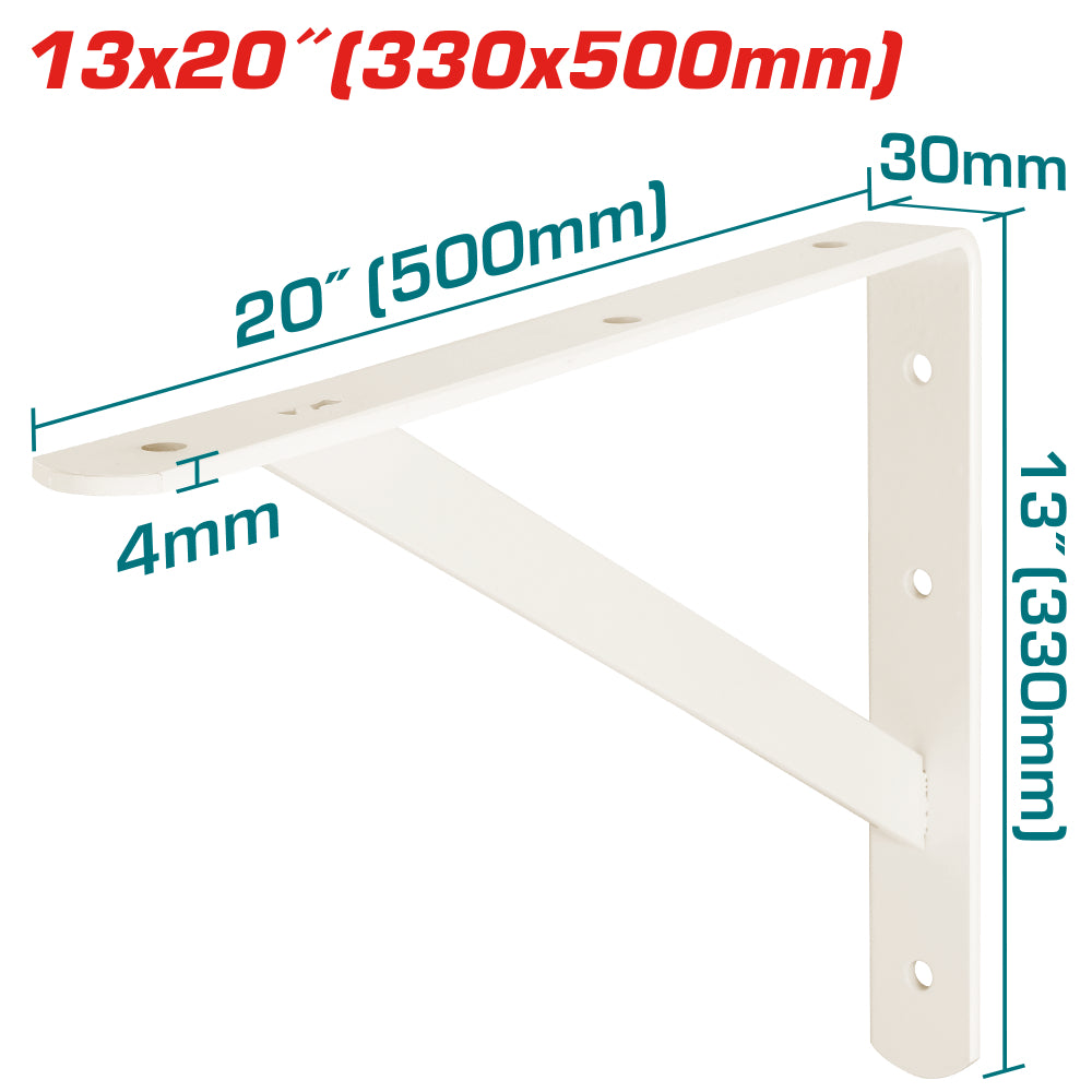 Конзола за рафт TOTAL Heavy-Duty, 33 x 50 cm