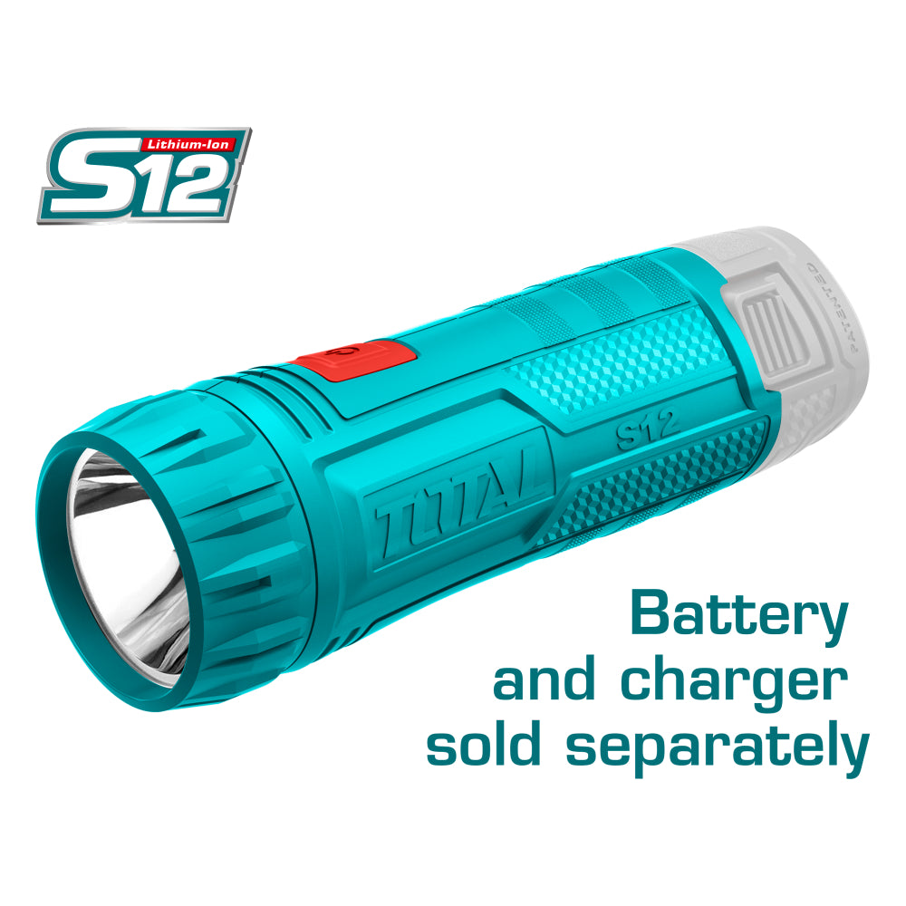 LED фенер TOTAL, 12V, 1W, 100lm, без батерия