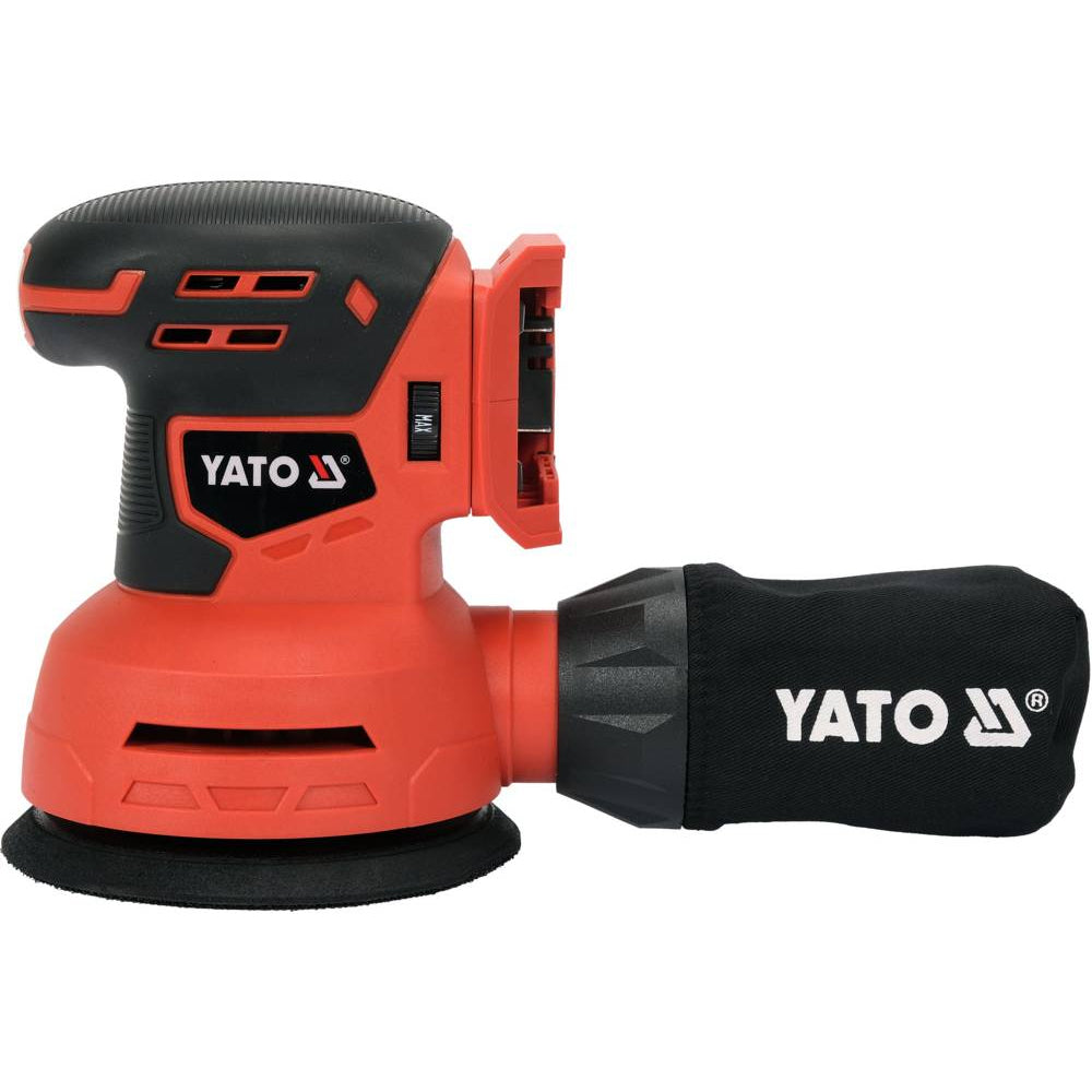 Акумулаторен ексцентършлайф YATO YT 82753, 18 V, Ø 125 мм, без батерия