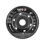 Диск за ъглошлайф, рашпила, изпъкнал, YATO, #1, Ø 120 x 6 x 22.2 mm