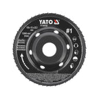 Диск за ъглошлайф, рашпила, изпъкнал, YATO, #1, Ø 120 x 12 x 22.2 mm