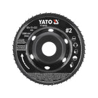 Диск за ъглошлайф, рашпила, изпъкнал, YATO, #2, Ø 120 x 12 x 22.2 mm