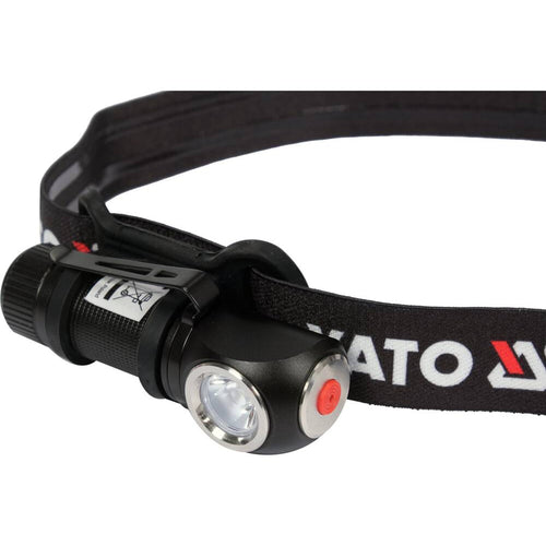 LED челник-фенер YATO, Li-Ion 3.7 V 700 mAh, 350 lm