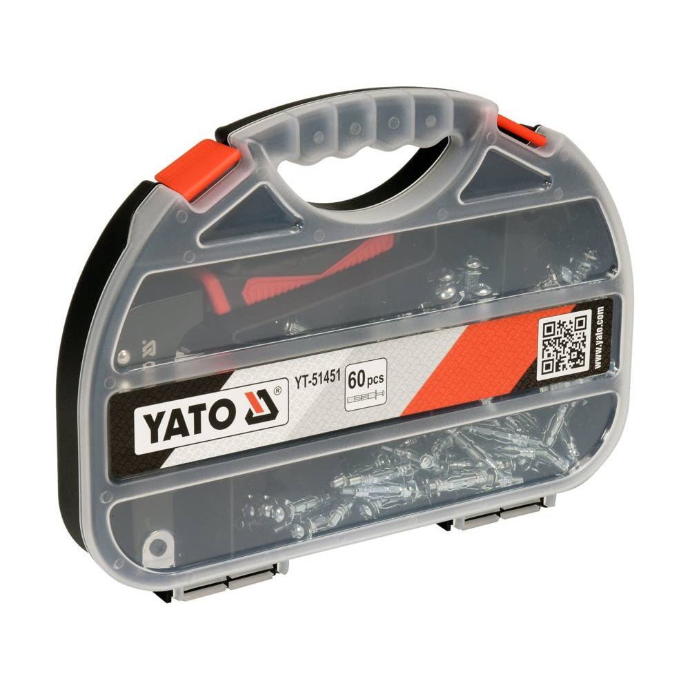 Монтажни клещи за дюбели YATO, ф 7, 9 мм, 60 дюбела
