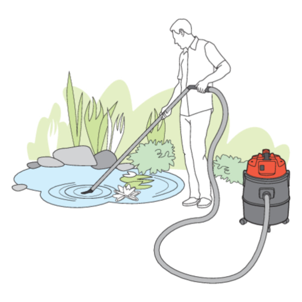 Мултифункционална прахосмукачка за езерце YATO, 1400 W, 30 L