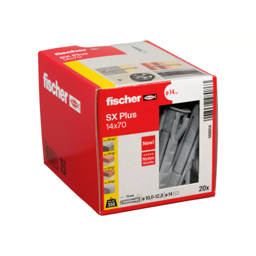 Дюбел усилен SX PLUS FISCHER, Ø 14 x 70