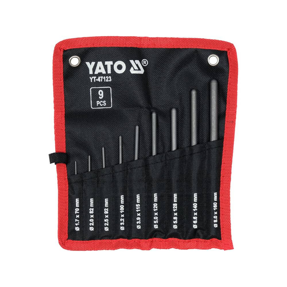 Комплект избивачи със заоблен връх YATO, 9 части