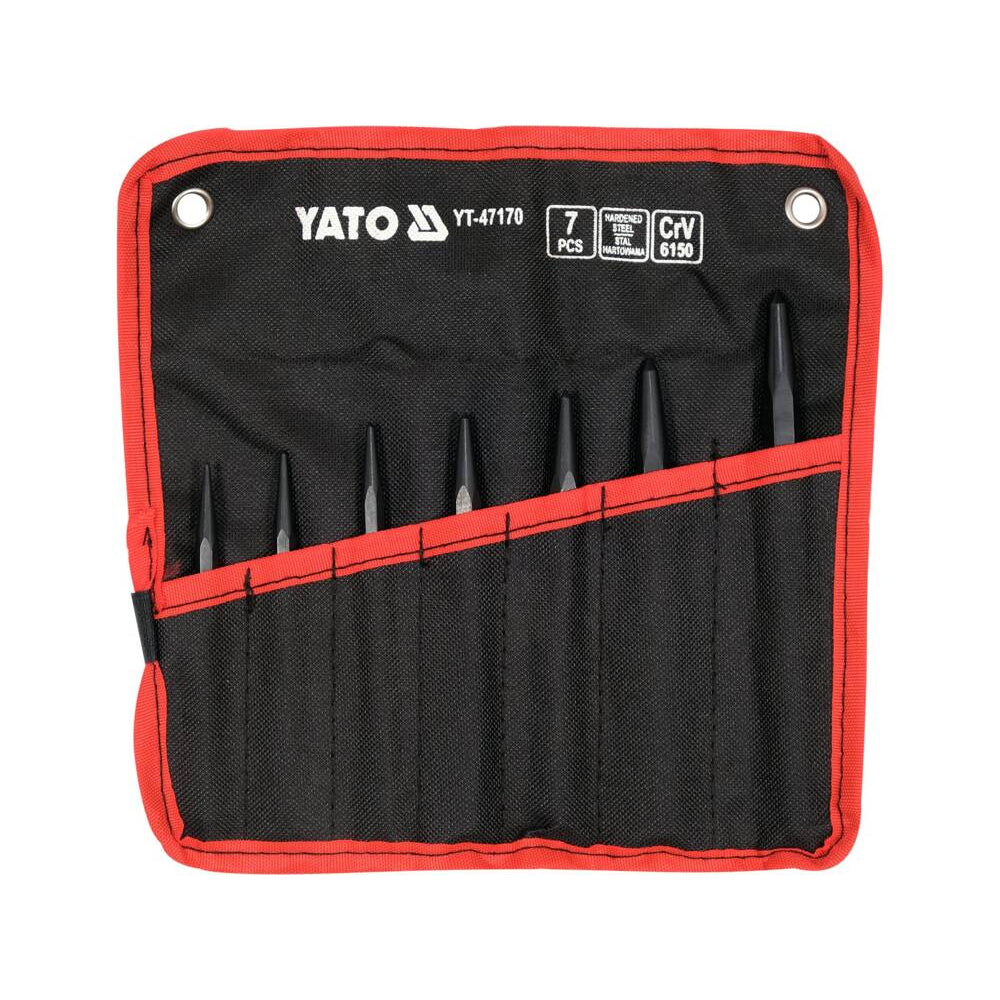 Комплект шлосерски центри YATO, 7 части