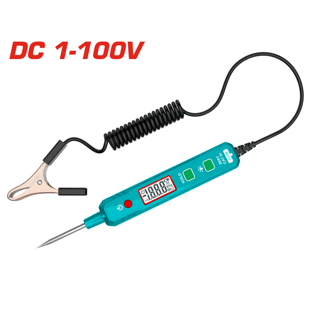 Авто тестер за ел. верига TOTAL INDUSTRIAL, 1 - 100 V