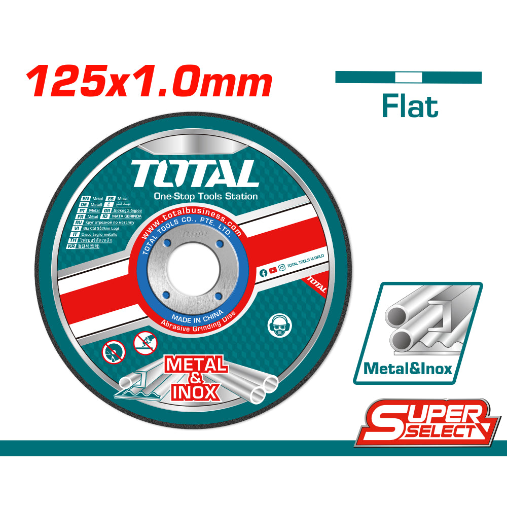 Диск за рязане на INOX TOTAL, Ф 125 x 1 x 22.2 мм