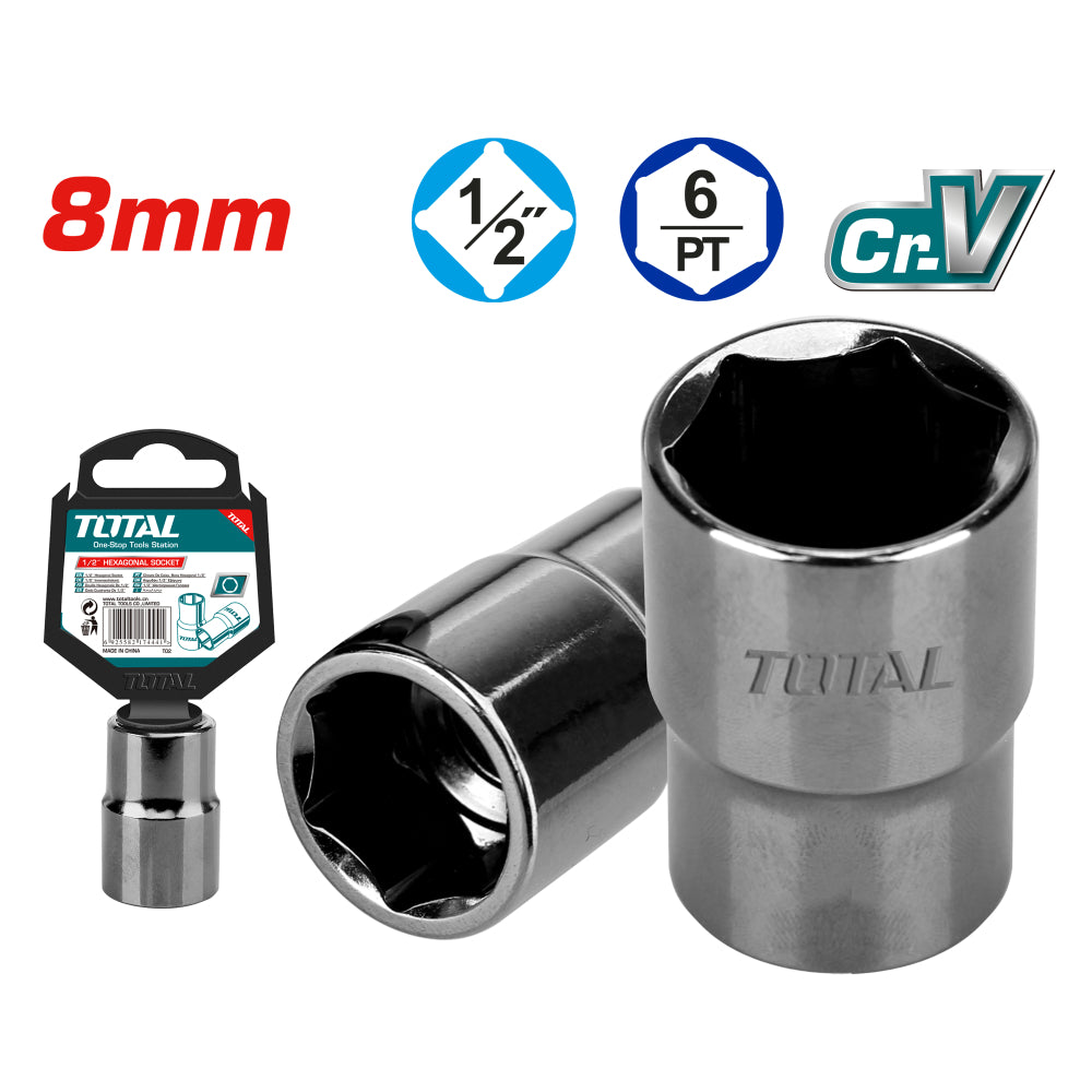 Вложка шестостенна TOTAL INDUSTRIAL, 1/2", SW 8 мм