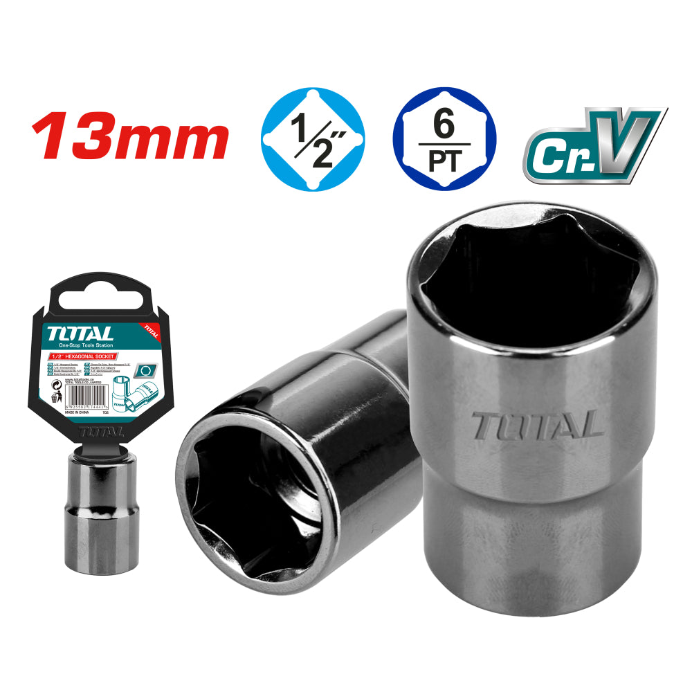 Вложка шестостенна TOTAL INDUSTRIAL, 1/2", SW 13 мм