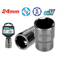 Вложка шестостенна TOTAL INDUSTRIAL, 1/2", SW 24 мм