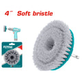 Четка за почистване TOTAL INDUSTRIAL, soft, HEX, 4"