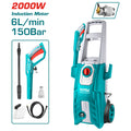 Водоструйка TOTAL Industrial, 2000 W, IPX5, 150 bar, 6 L/min