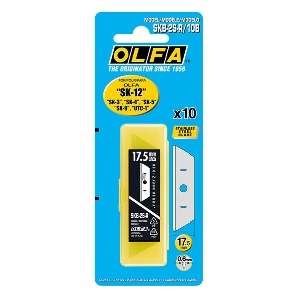 Режеща пластина, OLFA SKB 2S R, SS, 10 бр.
