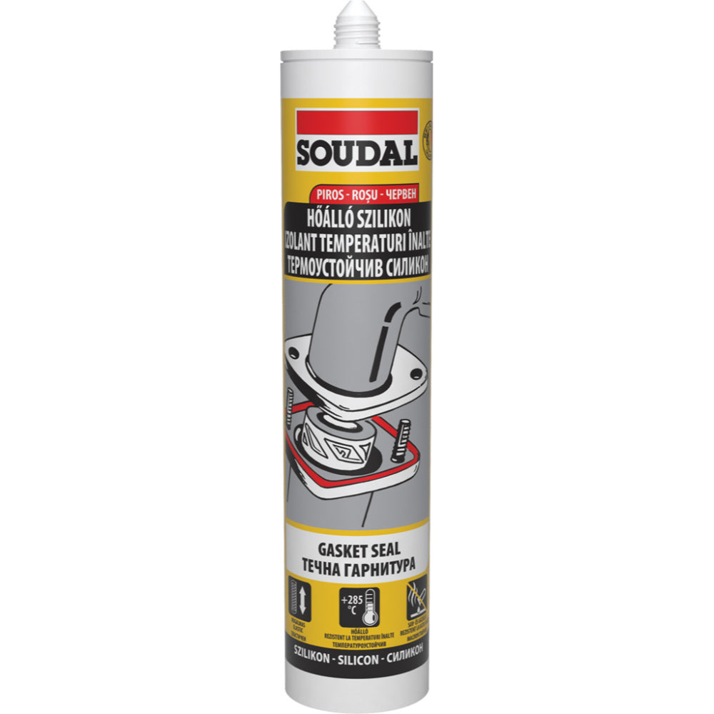 Високотемпературен силикон SOUDAL, Gasket Seal 280 ⁰C, 280 ml