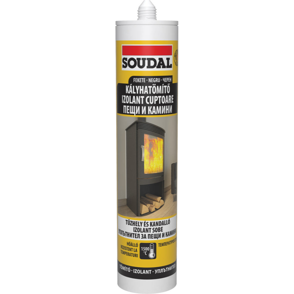 Уплътнител за пещи и камини SOUDAL, 1500 ⁰C, 280 ml