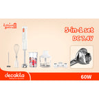 Акумулаторен пасатор DECAKILA, 5в1, 60 W, бял
