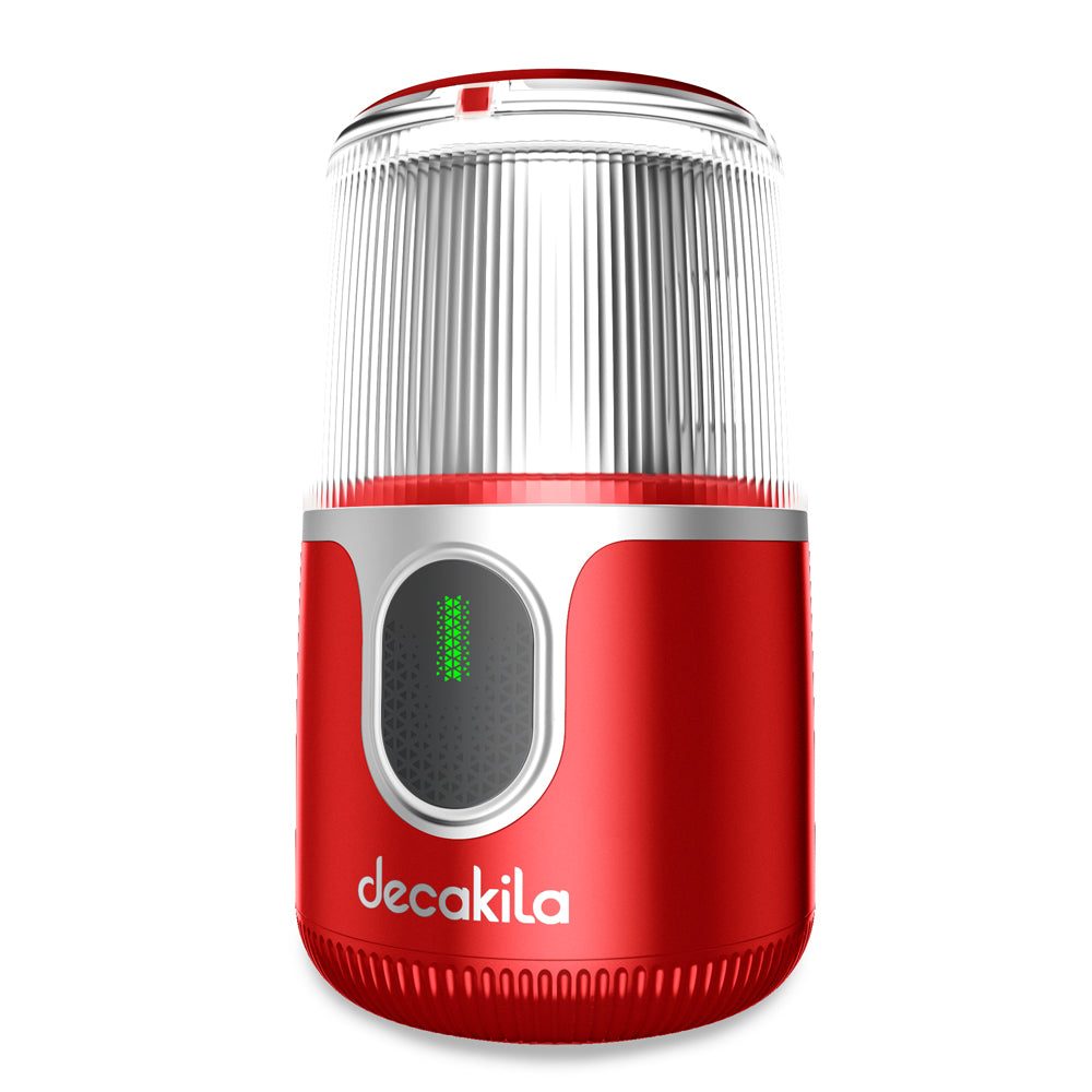 Акумулаторна кафемелачка DECAKILA, 40 g, 90 W, червена