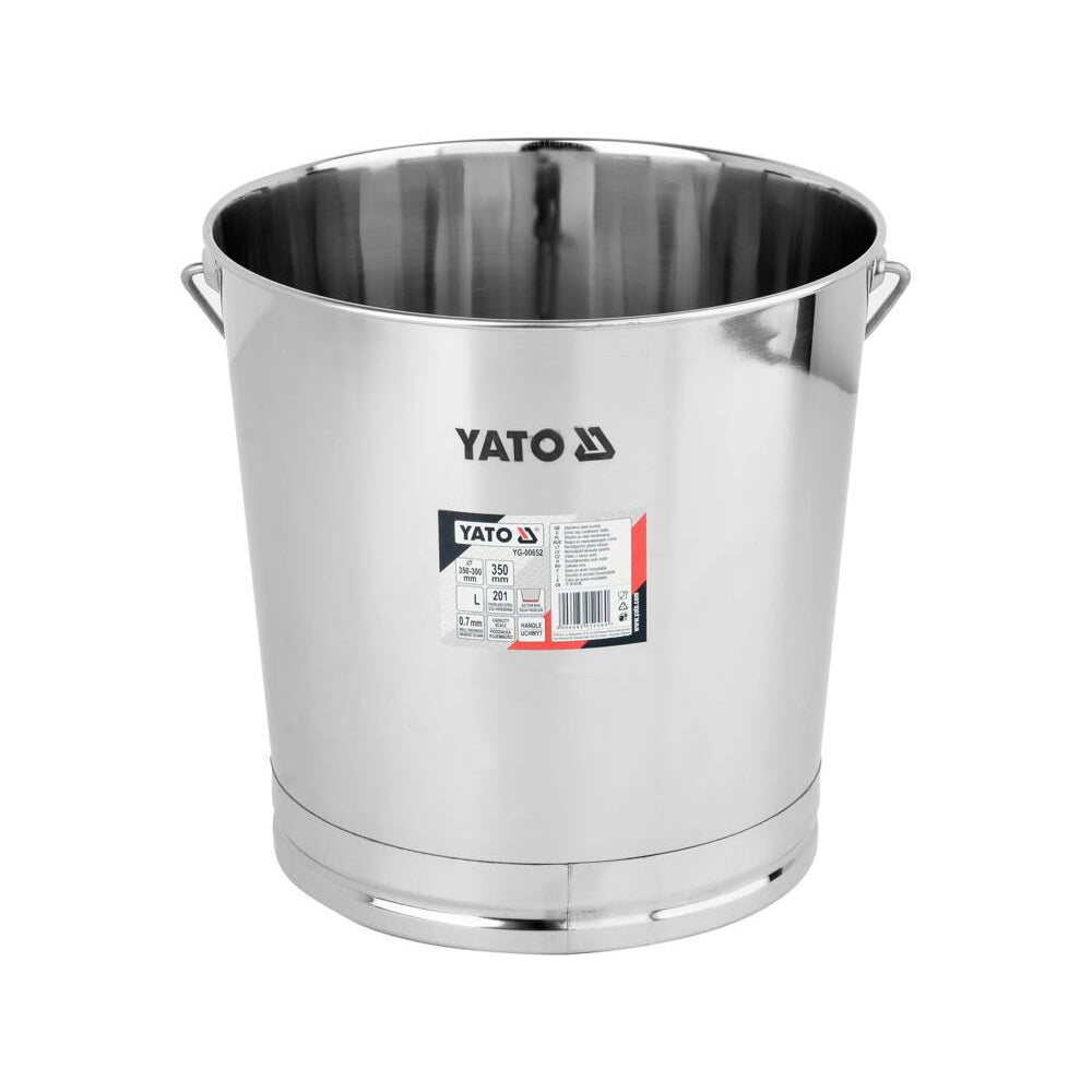 Кофа от неръждаема стомана YATO, 28 L