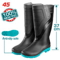 Ботуши TOTAL, високи, черни, N 45