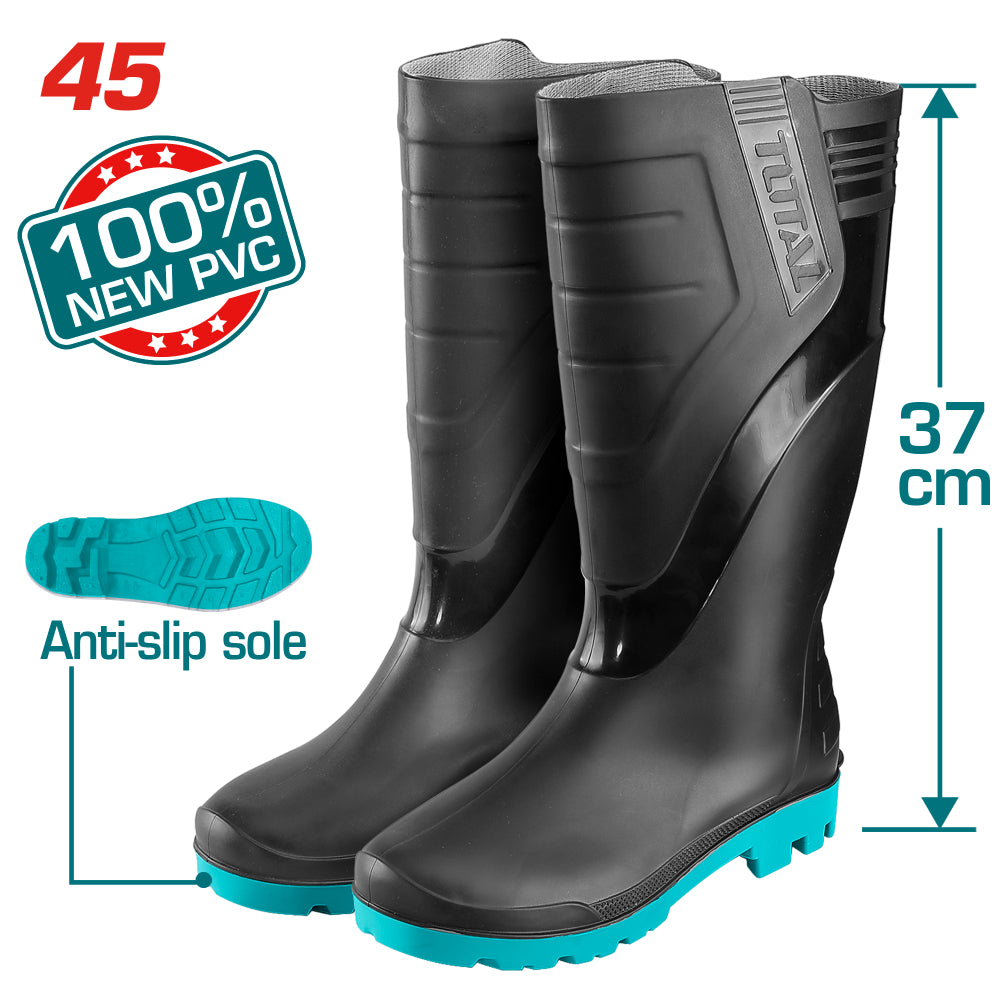 Ботуши TOTAL, високи, черни, N 45