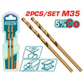 Свредло за метал TOTAL Industrial HSS-CO, 2 броя, Ø 1.5 mm