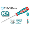 Отвертка TORX, намагнетизирана с държач TOTAL INDUSTRIAL, T10 x 100 мм