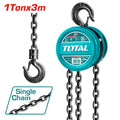 Ръчна лебедка с верига TOTAL, 1000 кг, 3 м